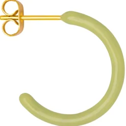 Color Hoops Medium Øreringer Lime (Par)