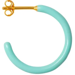 Color Hoops Medium Øreringer Mint (Par)