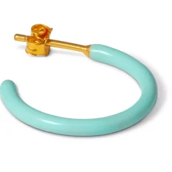 Color Hoops Medium Øreringer Mint (Par)