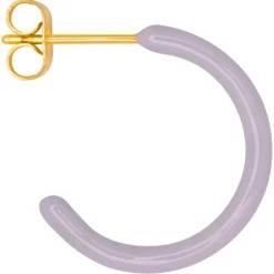 Color Hoops Medium Øreringer Purple (Par