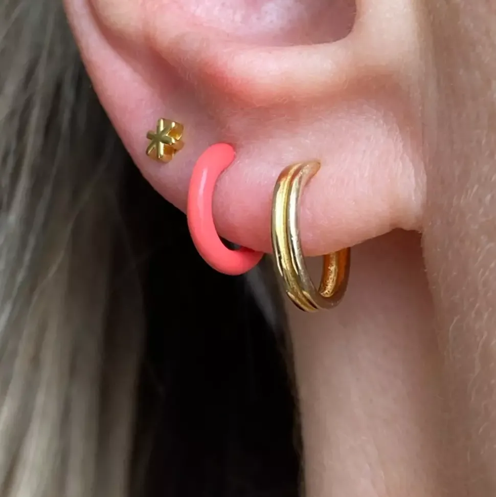 Color Hoop 1 stk Coral
