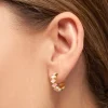 Confetti Hoops Par (2 stk) Forgyldt Rosa