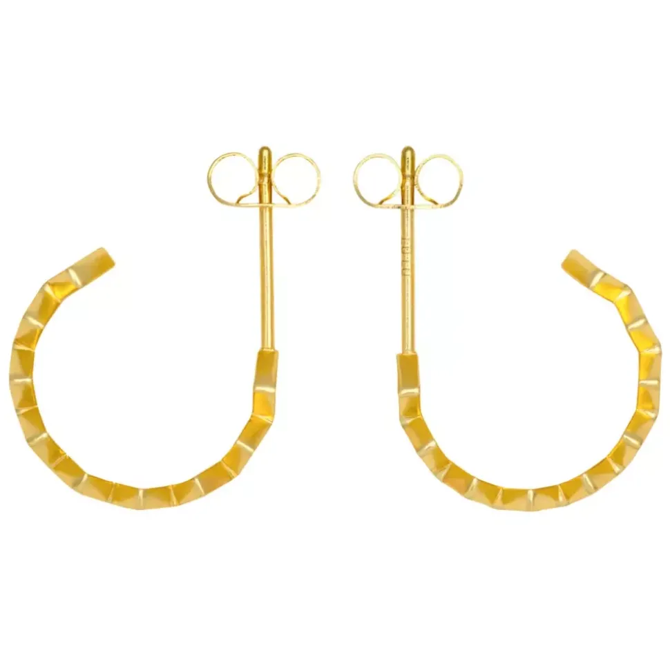 Confetti Hoops Par (2 stk) Forgyldt Rosa