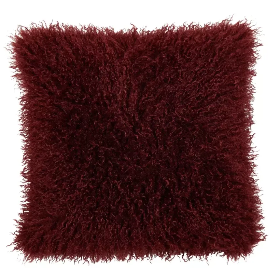 Curly Vinrødt Putetrekk 48x48