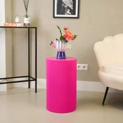 Cylinder Sidebord 30x54 Neon Rosa