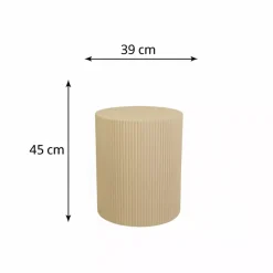 Cylinder Sidebord 39x45 Sand