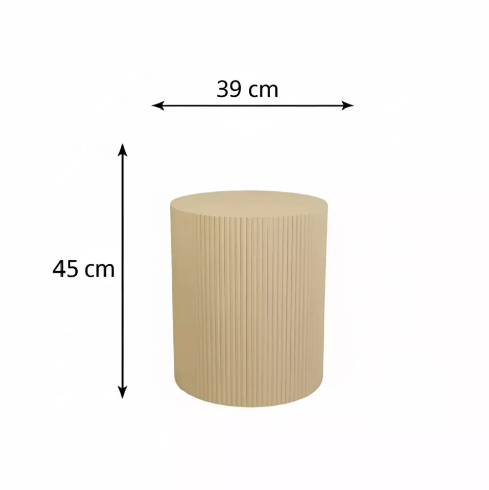 Cylinder Sidebord 39x45 Sand