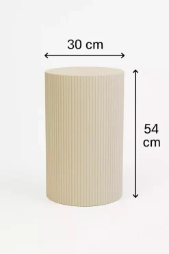 Cylinder Sidebord 30x54 Sand