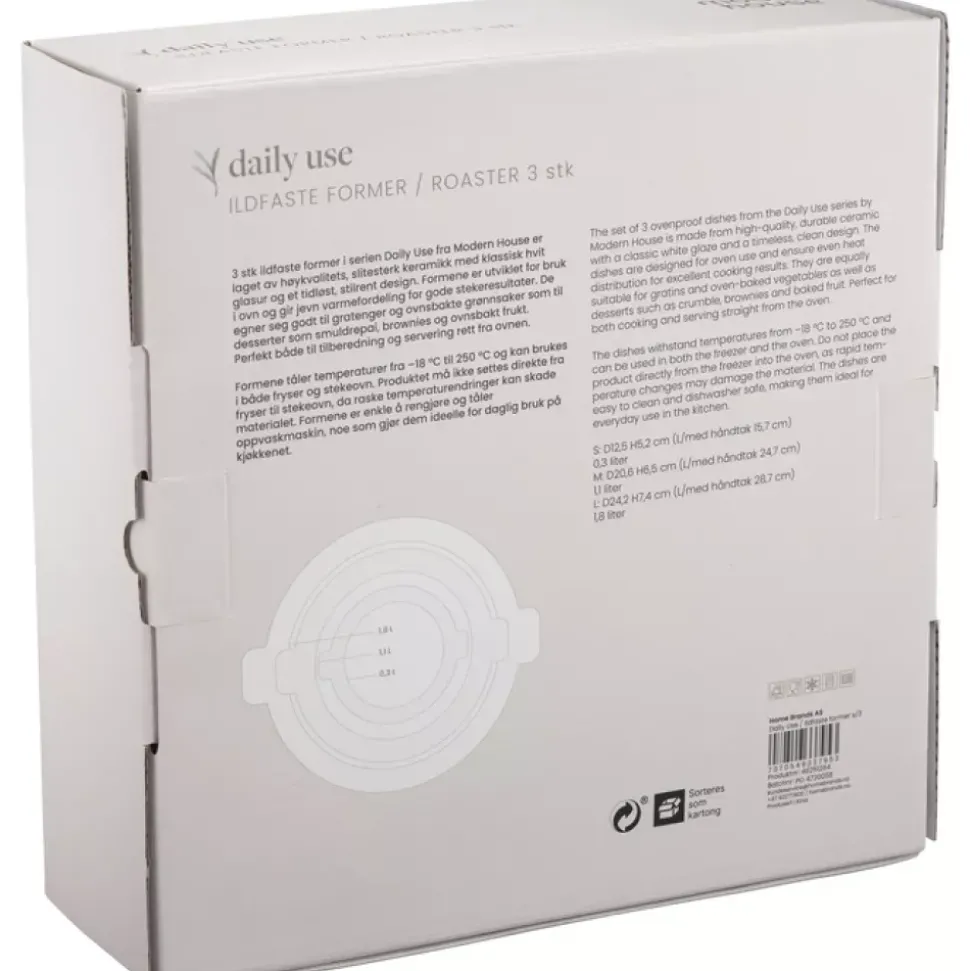 Daily Use s/3 Ildfast form 0,3/ 1,1/ 1,8 l
