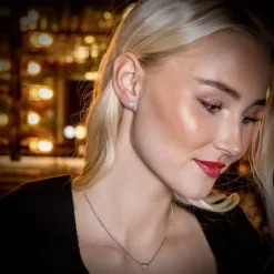 Dawn Krystalløredobber Klar/Sølv