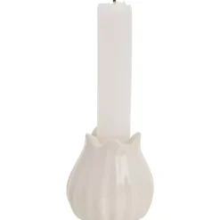 Dealie Lysestake Blomst H6 Offwhite