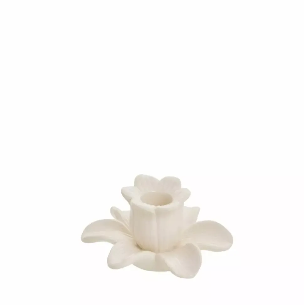 Deanne Lysestake Blomst H5,6 Offwhite