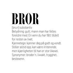 Definisjon Glassbrikke - Bror