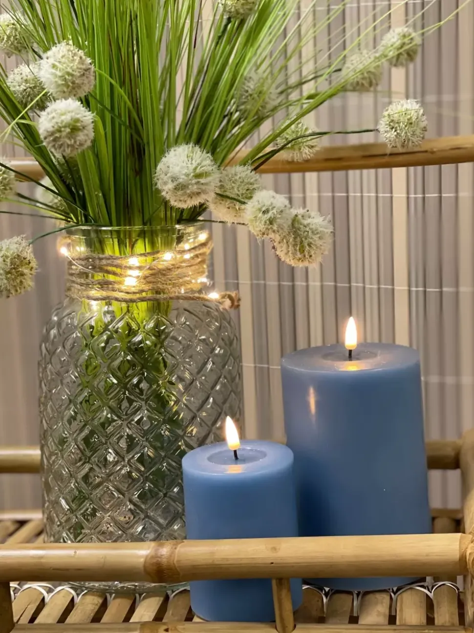 Deluxe Kubbelys Isblå D7 H15