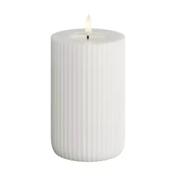 Deluxe Rillelys Hvit D8 H12