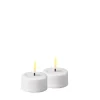 Deluxe Telys Hvit 2pk