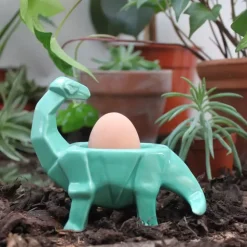 Dinosaur Eggeglass Grønn Keramikk