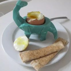 Dinosaur Eggeglass Grønn Keramikk
