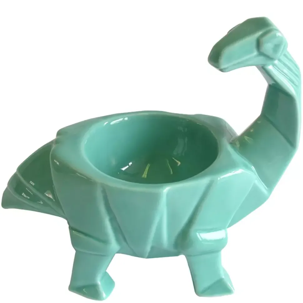 Dinosaur Eggeglass Grønn Keramikk