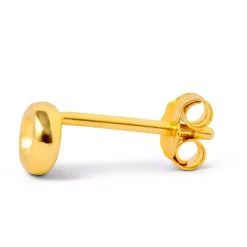 Donut Ørering 1 stk Forgyldt