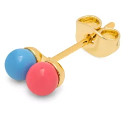 Double Color Ball Øredobb 1 stk.