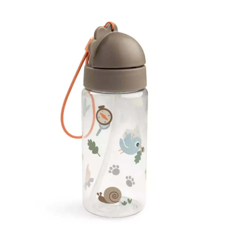 Drikkeflaske Med Sugerør Tiny Trails Sand 350 Ml