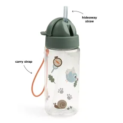 Drikkeflaske Med Sugerør Tiny Trails Grønn 350 Ml