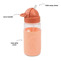 Easy-grip Straw Bottle Elphee Papaya