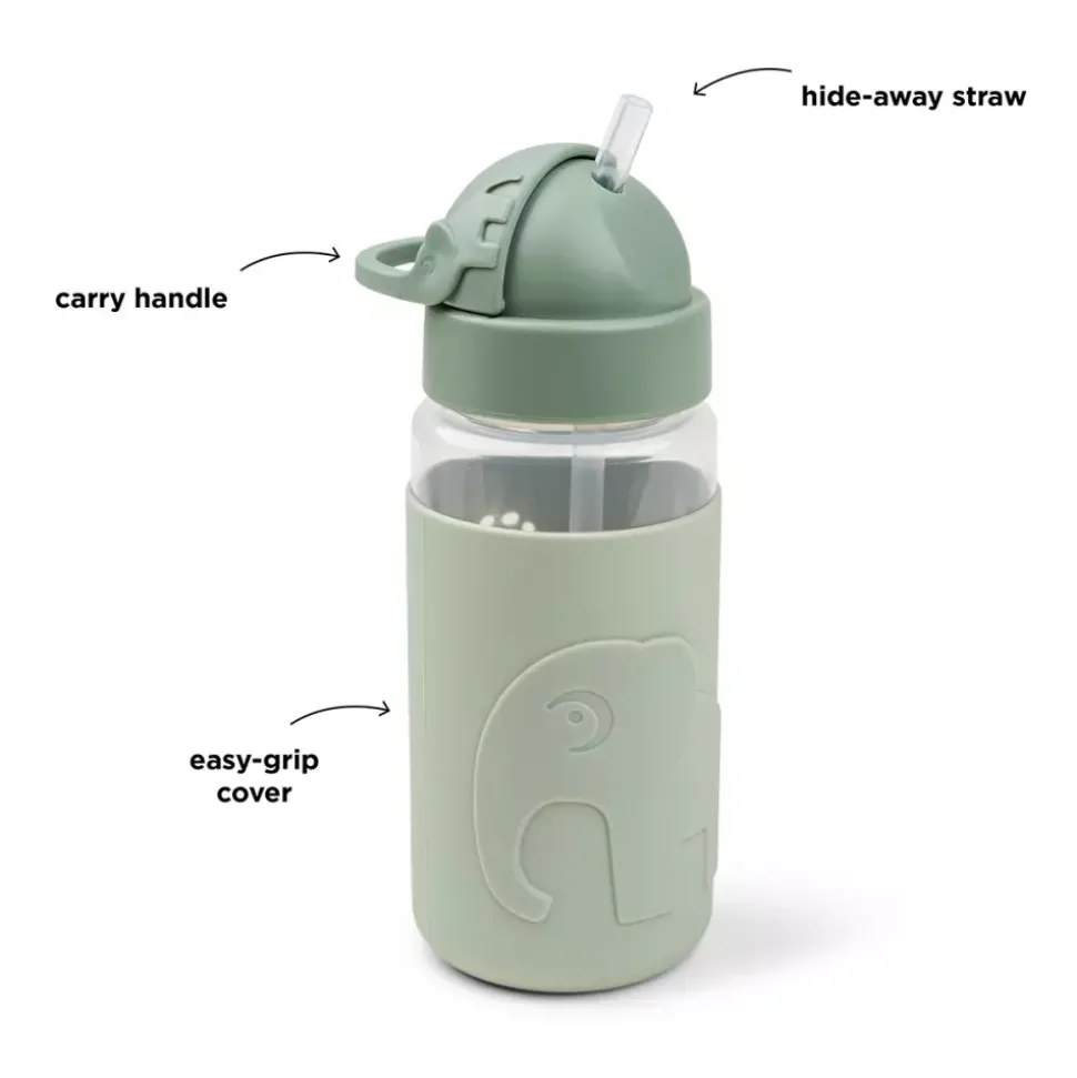 Easy-grip Straw Bottle Elphee Green
