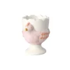 Eggeglass i Keramikk Høneform - Rosa