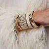 Envy Emalje Armbånd Elfenben/Gull