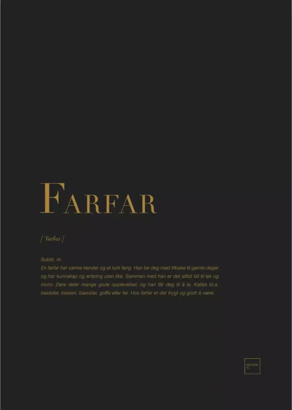 Farfar Gullposter