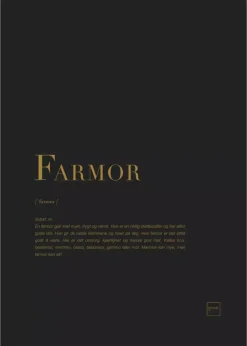 Farmor Gullposter