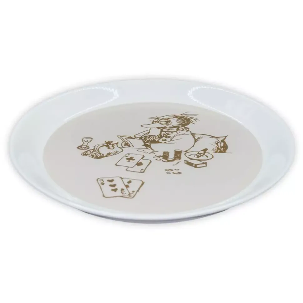 Flåklypa Asjett - Solan Spiller Poker 20cm