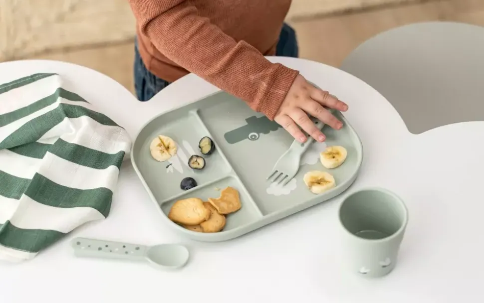 Foodie Bestikksett Happy Dots Grønn