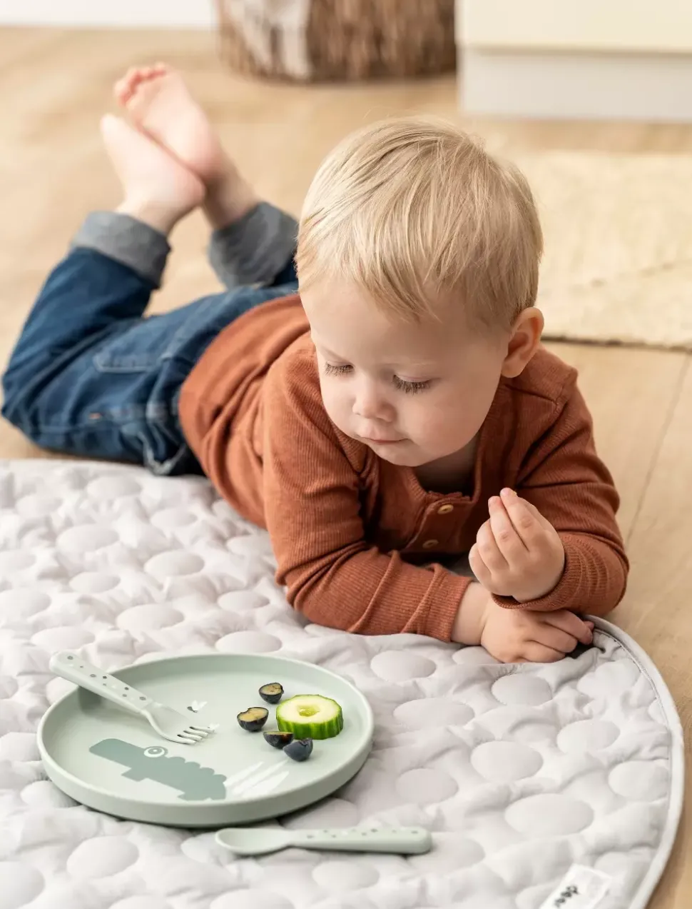 Foodie Bestikksett Happy Dots Grønn