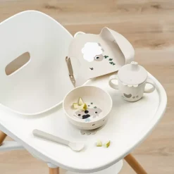 Foodie Første Måltid-Sett Med Sugekopp Tiny Farm Sand