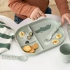 Foodie Romdelt Tallerken - Croco Grønn