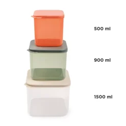 Food Storage Container S/3 Elphee Colour Mix