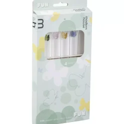 Fun Sugerør Sommerfugl 4pk