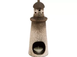 Fyrtårn Telysholder Beige H22,4