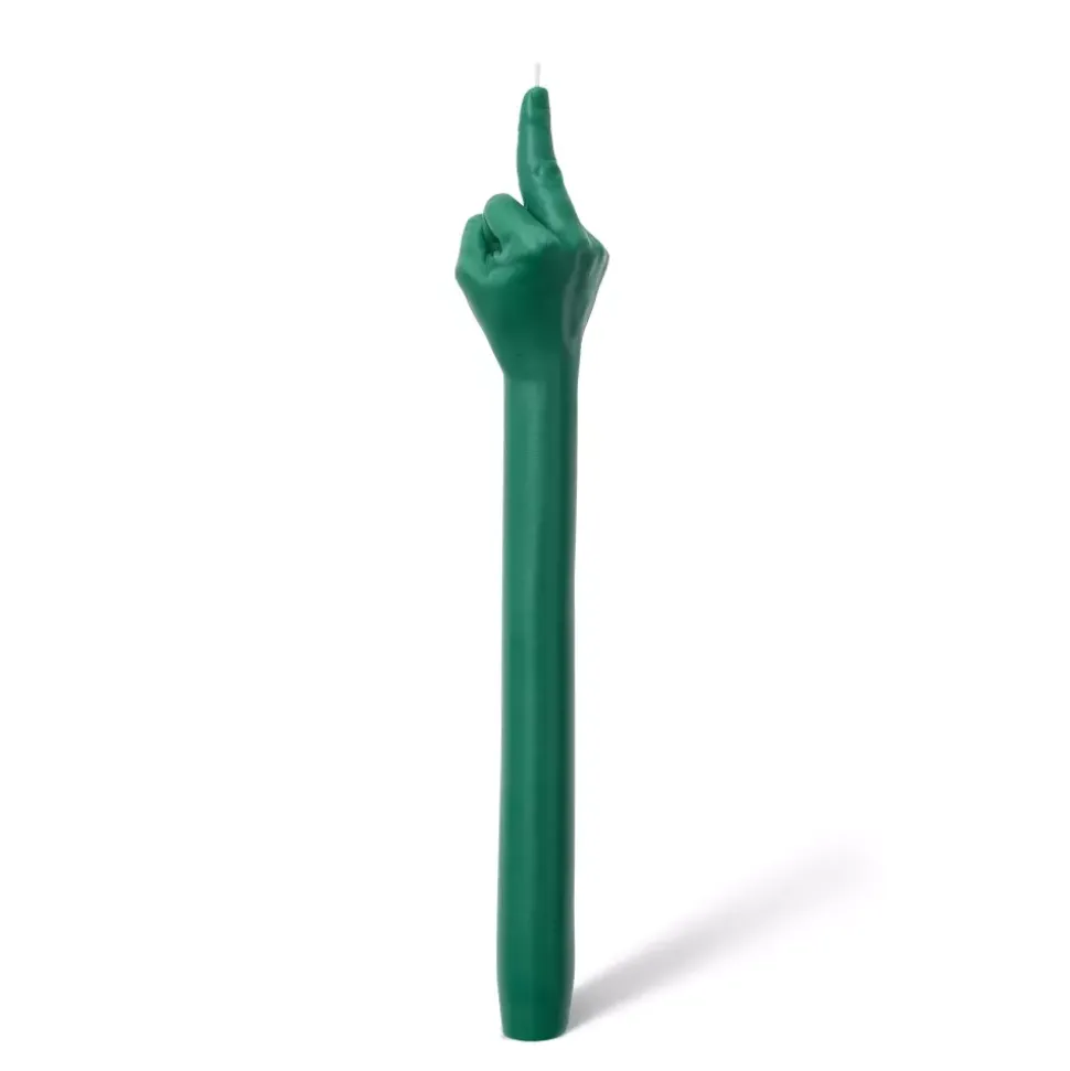 Gesture Taper Candle "F*CK YOU" Grønt