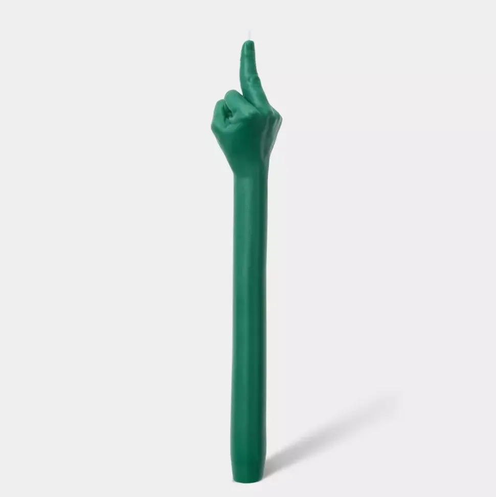 Gesture Taper Candle "F*CK YOU" Grønt