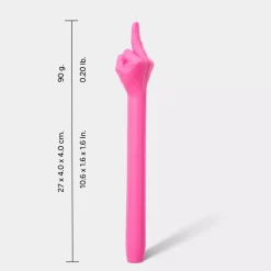 Gesture Taper Candle "F*CK YOU" Rosa