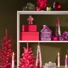 Glitter Dekortre Rosa H60