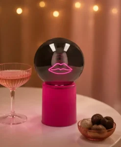 Glowmance Lysende Kule Med Neonlys - Lips