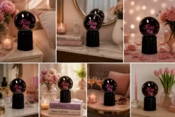 Glowmance Lysende Kule Med Neonlys - Kiss Me