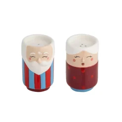 Granny Salt Og Peppersett Rød Keramikk