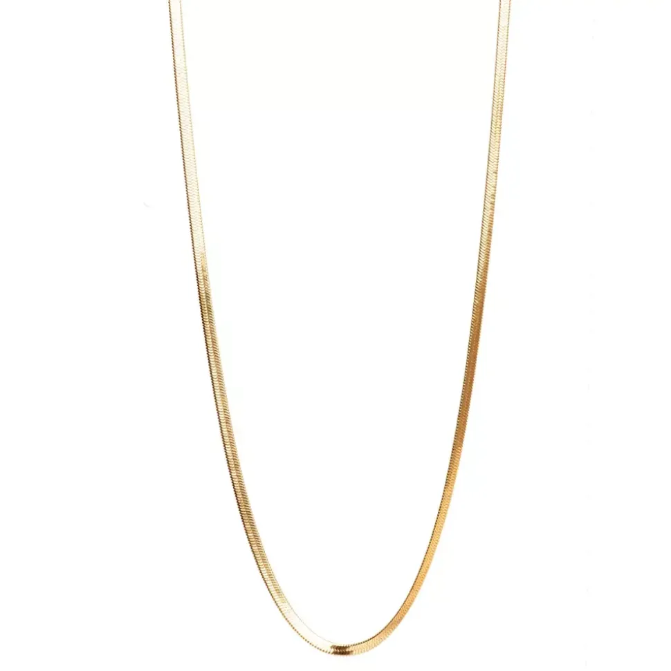 Halvlangt Kjede, Snake Chain, Unisex, G