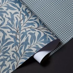Halvor Bakke gavepapir 70cm x 5m Houndstooth blue